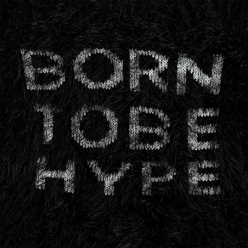 Junior - Pull en tricot poil avec texte en jacquard 