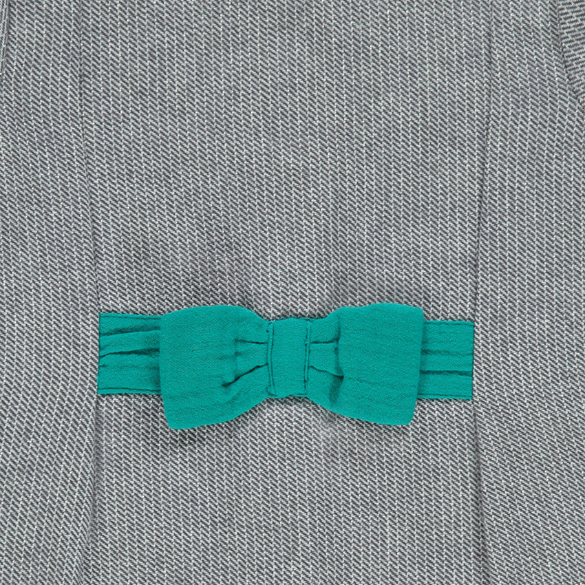 Combinaison courte avec noeud plaqué 