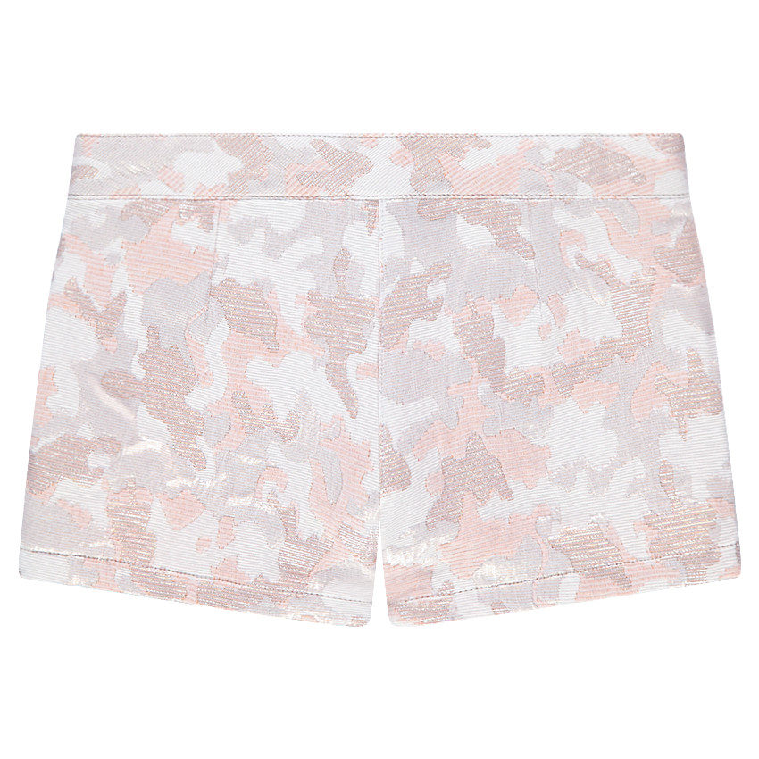 Short en jacquard avec motif army irisé all-over 