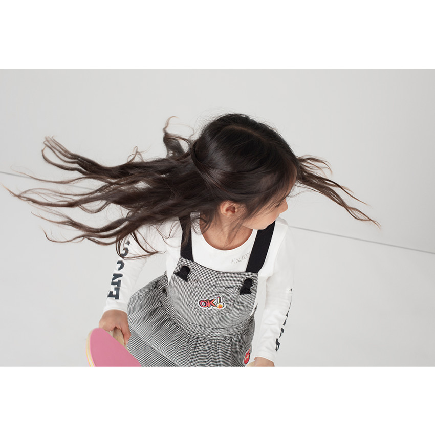 Tee-shirt manches longues avec inscriptions printées 