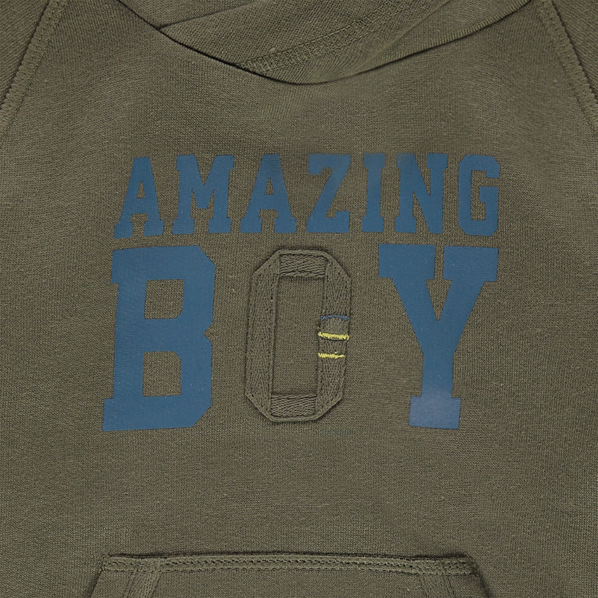 Sweat en molleton effet 2 en 1 à capuche  