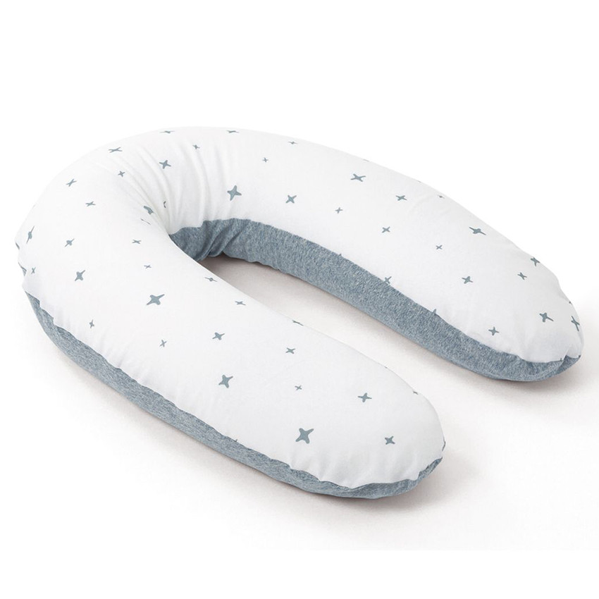 Coussin d’allaitement Doomoo – Etoiles/Bleu 