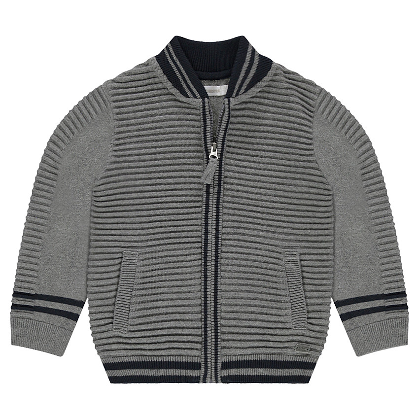 Gilet en tricot fantaisie zippé 