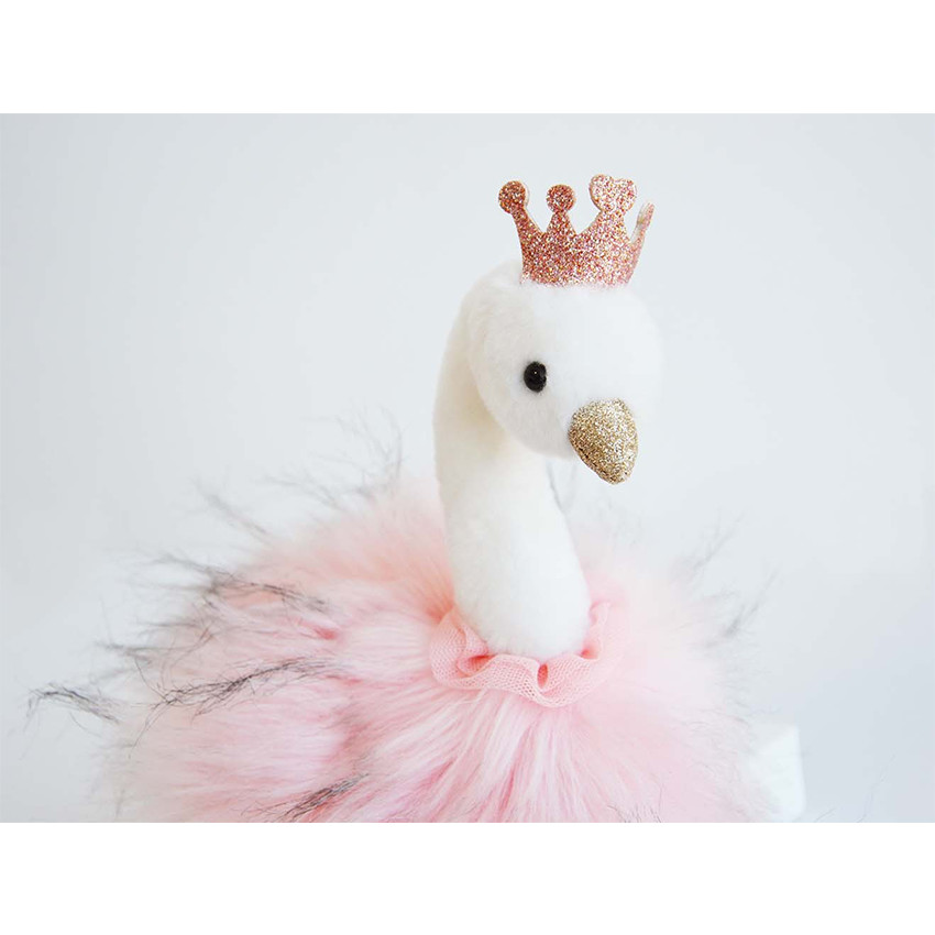 Peluche Cygne 30cm - Rose 