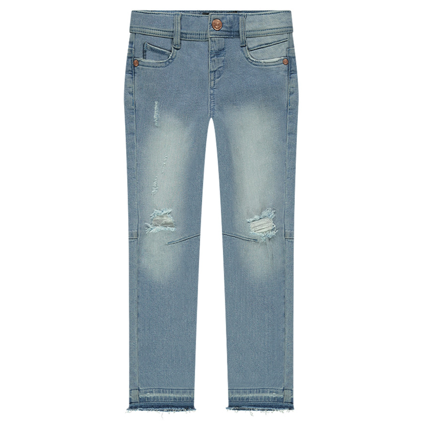 Junior - Jeans skinny effet used 