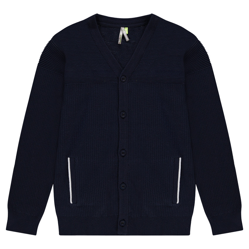 Junior - Gilet en tricot fantaisie avec poches 