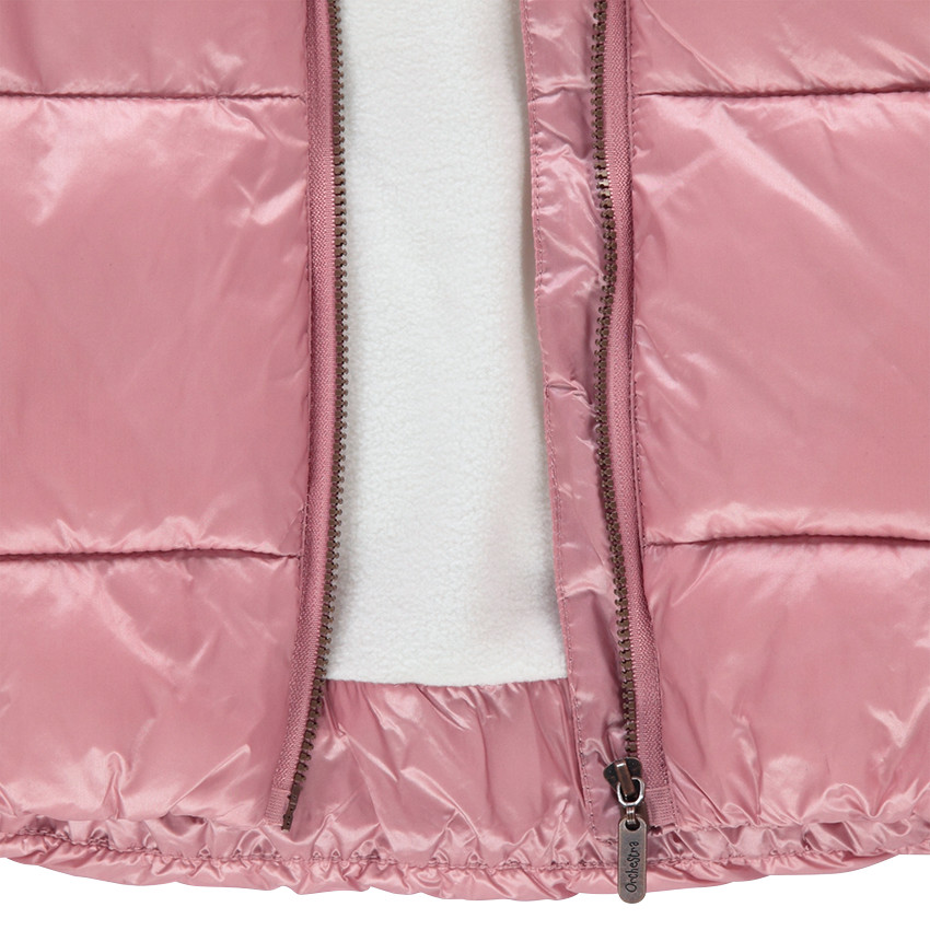 Doudoune matelassée à capuche avec doublure en micropolaire 