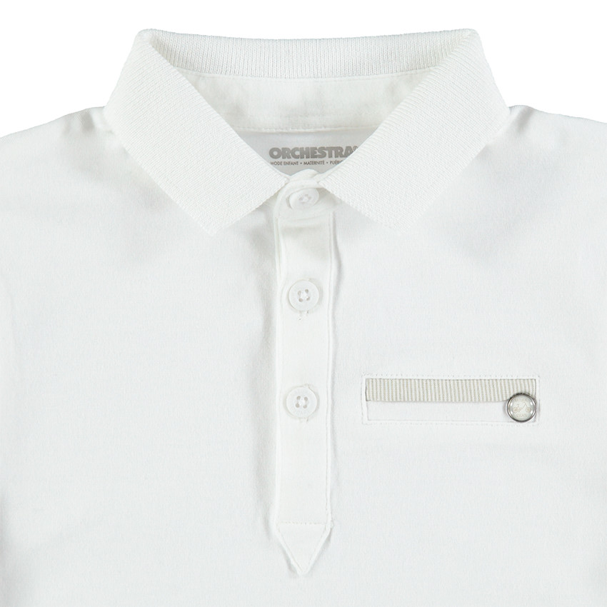 Polo manches courtes avec poche fantaisie 