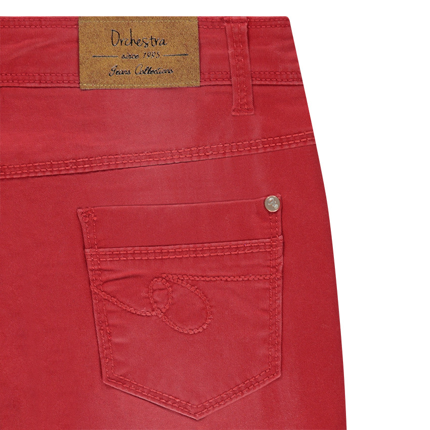 Junior - Pantalon en twill effet used et crinkle coupe slim 