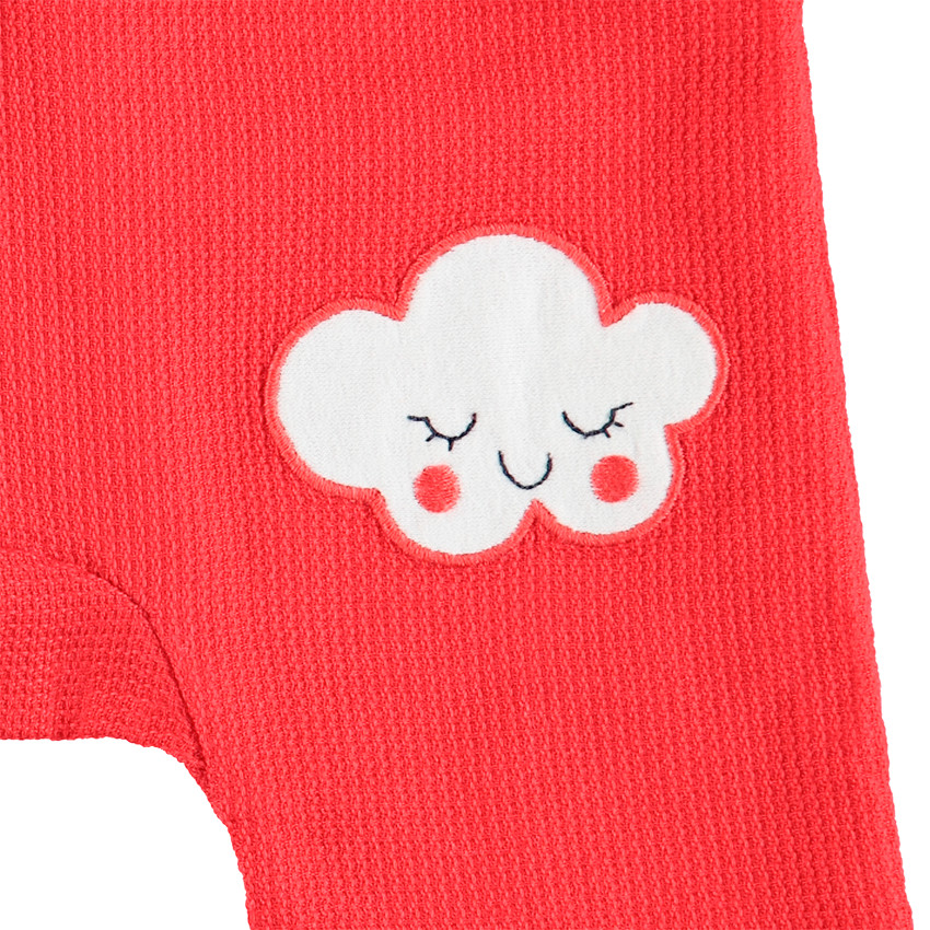 Pantalon en coton fantaisie avec noeuds en satin 