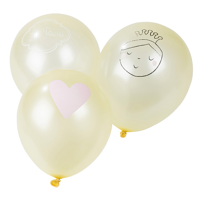 Lot de 10 ballons d'anniversaire gonflables princesse 