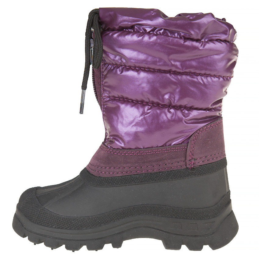 Après-ski à zip et lacets effet métallisé du 24 au 27 