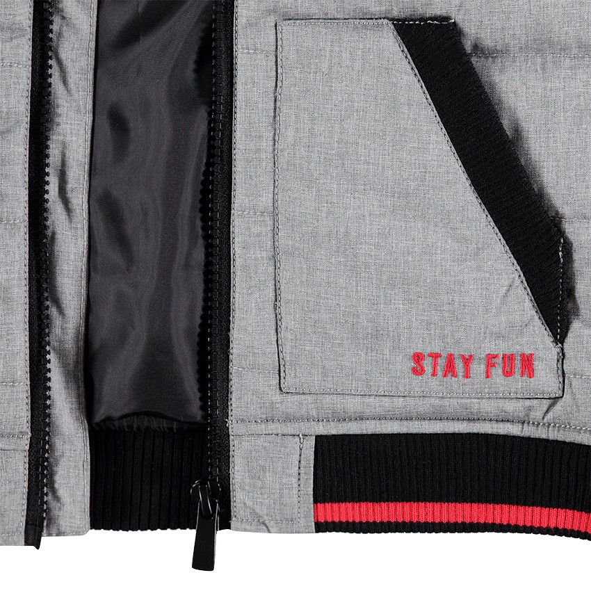 Doudoune sans manches avec poches et col esprit teddy 