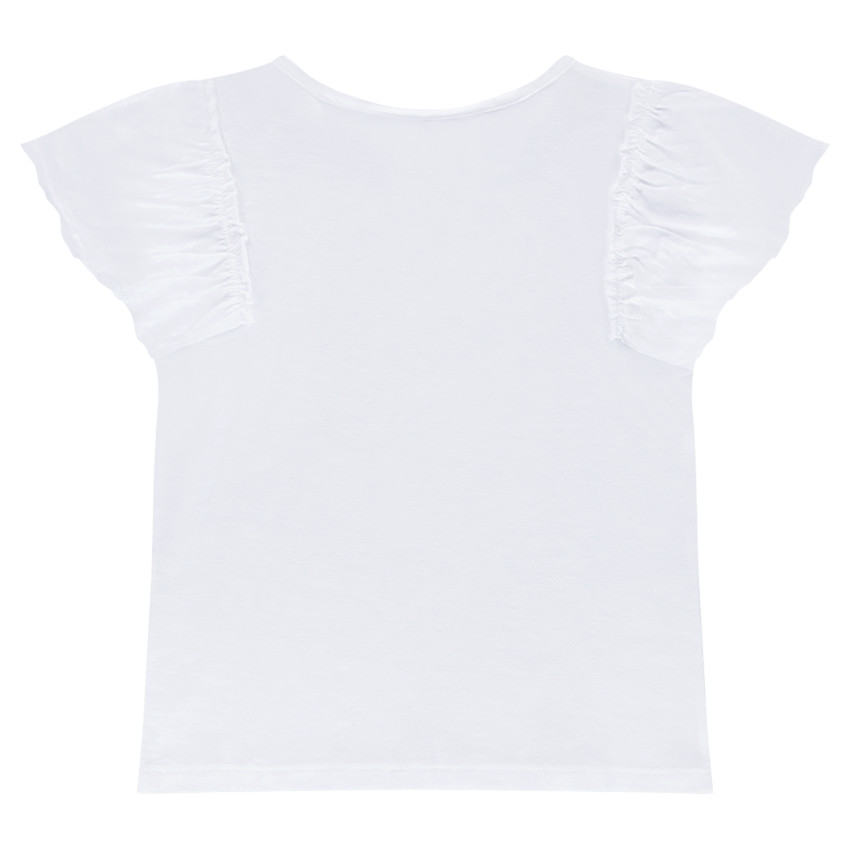 Tee-shirt manches courtes en jersey avec oiseau printé 