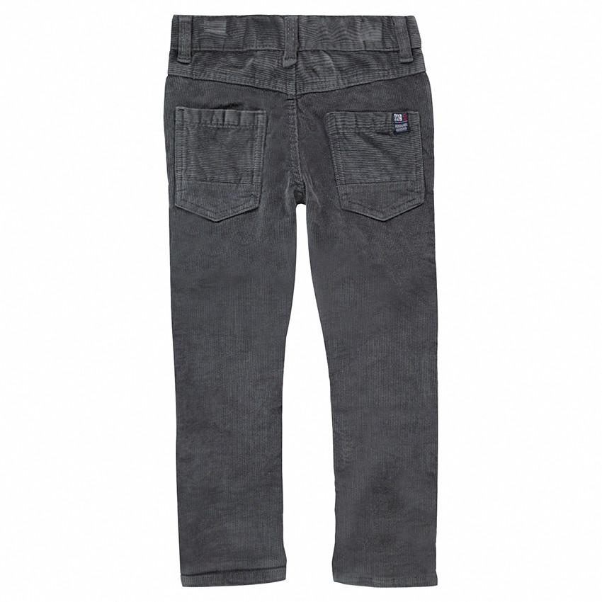Pantalon en velours milleraies gris 