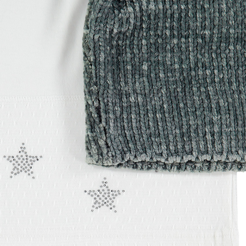 Junior - Pull 2 en 1 en maille chenille avec tee-shirt entièrement amovible 