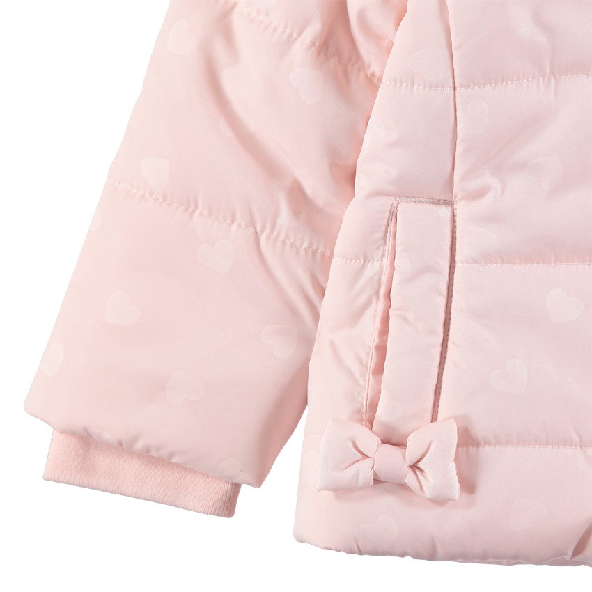 Doudoune matelassée doublée sherpa avec capuche amovible 