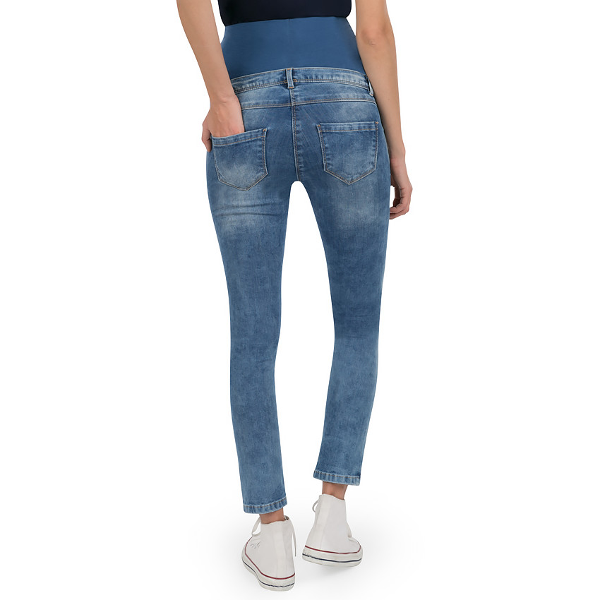 Jeans de grossesse effet used slim 