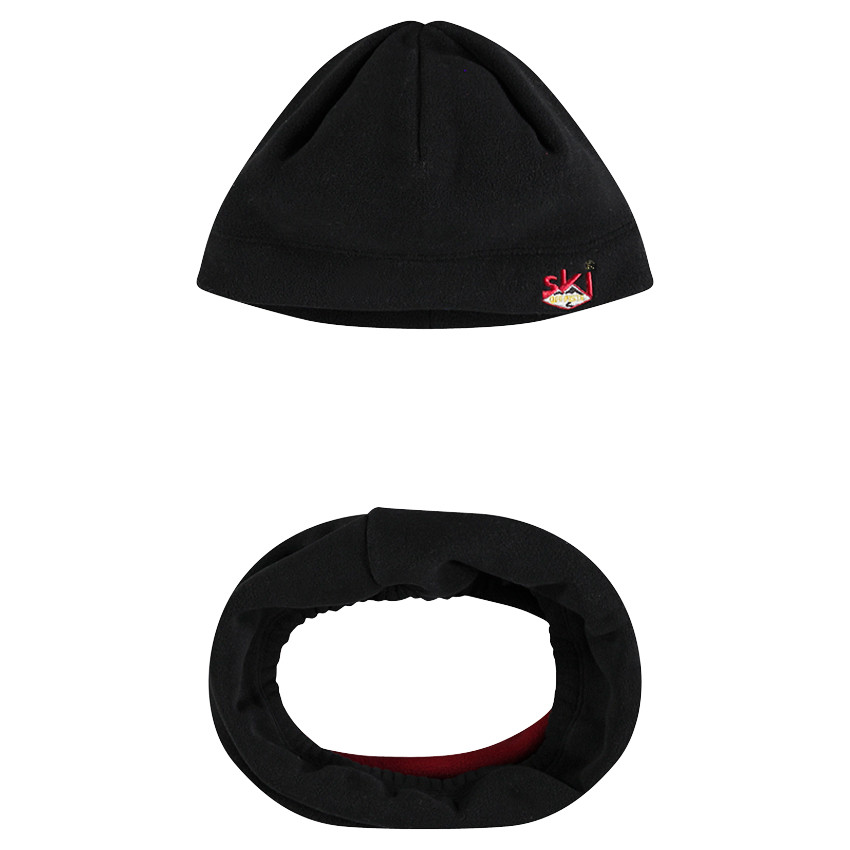 Ensemble bonnet et snood en micropolaire 