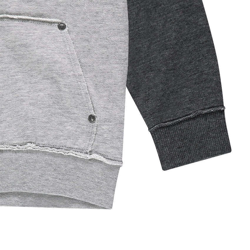 Gilet en molleton effet 2 en 1 avec inscription brodée 