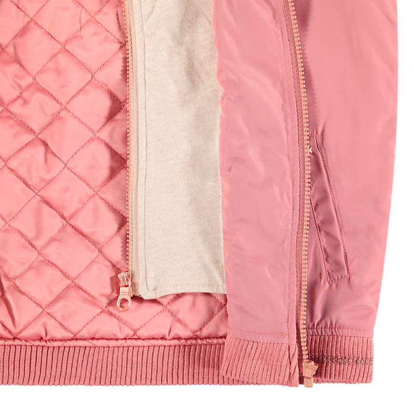 Junior - Blouson effet 2 en 1 avec poche zippée et badges 