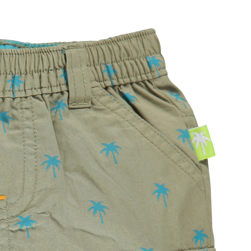 Bermuda avec palmiers impirmés all-over 