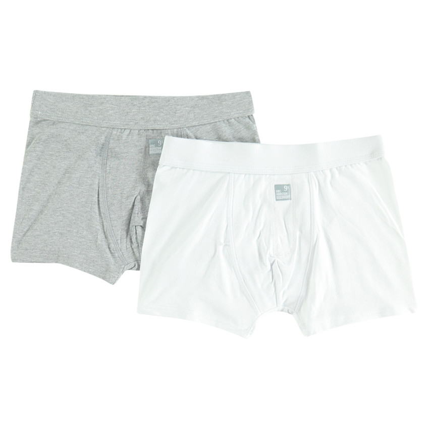 Lot de 2 boxers en coton unis 