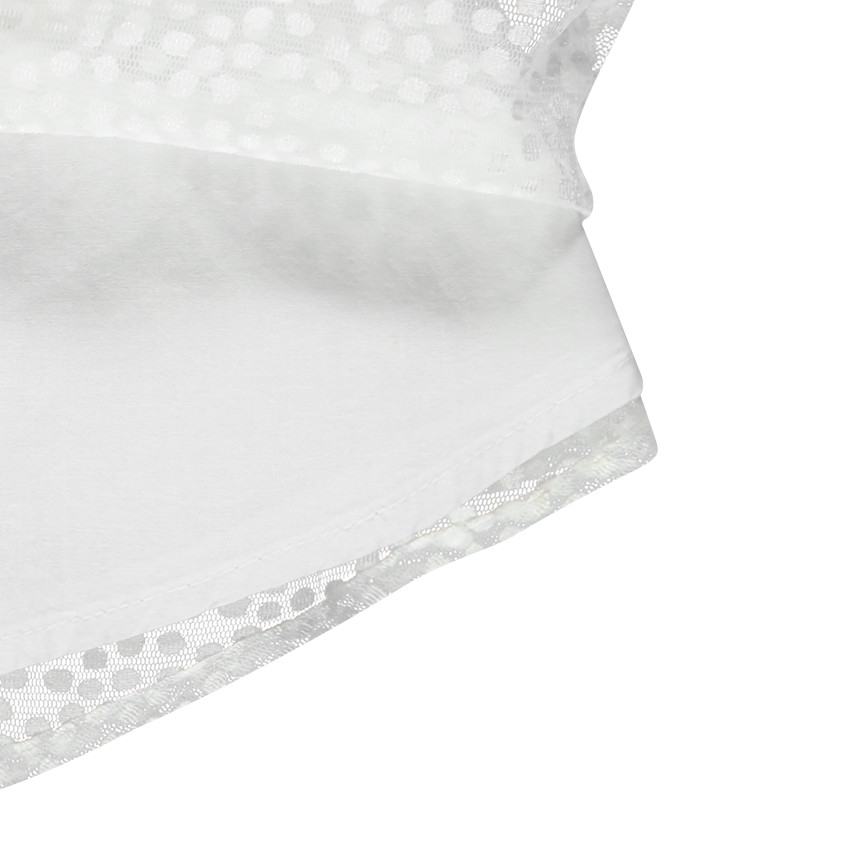 Robe à bretelles en tissu jacquard avec roses cousues 