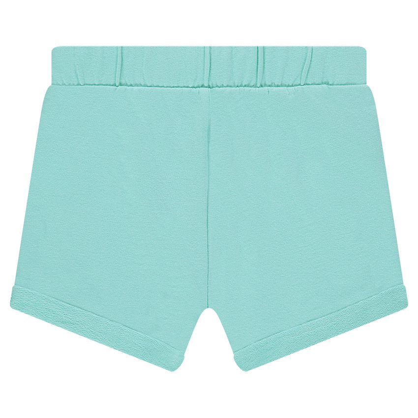 Short en jersey à fleurs brodées 