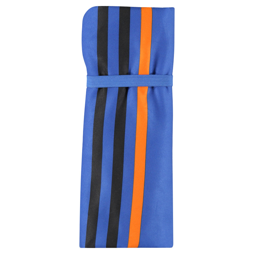 Serviette de bain unie avec bandes 80 x 160 cm 