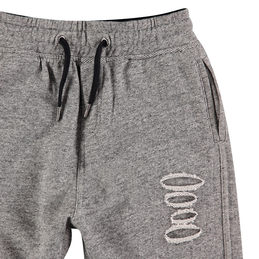 Junior - Bermuda en maille twistée avec déchirures  