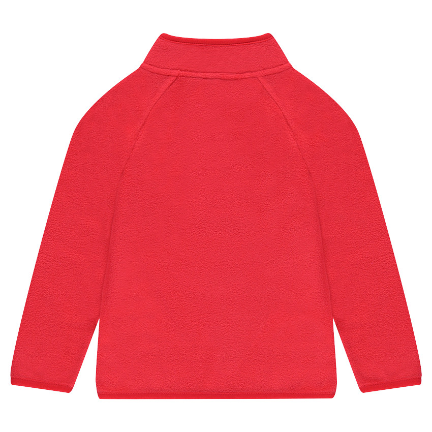 Sweat en polaire avec ouverture zippée sur le devant 