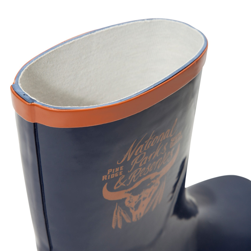 Bottes de pluie unies avec buffle printé 