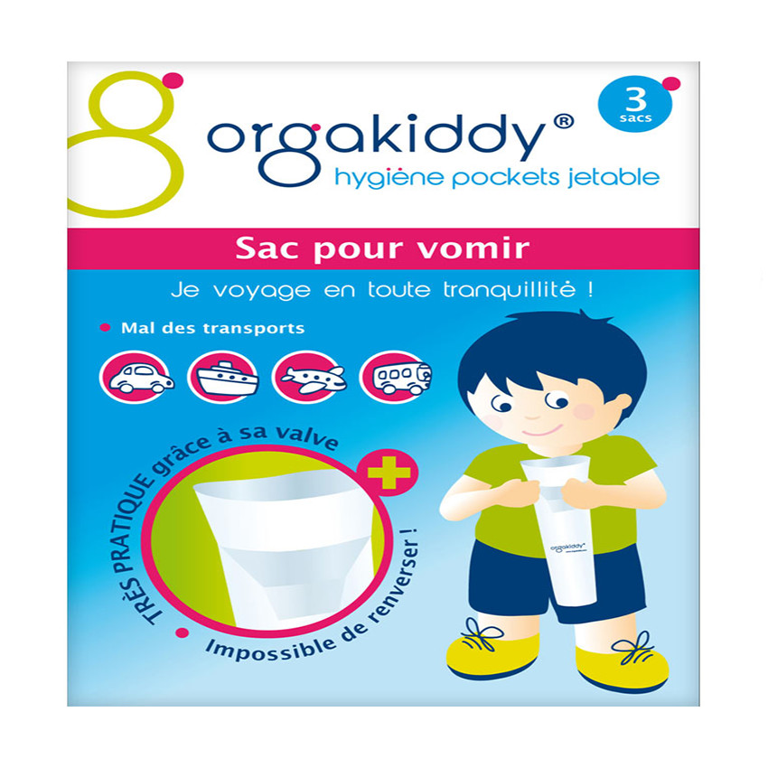 Lot de 3 sacs à vomir 