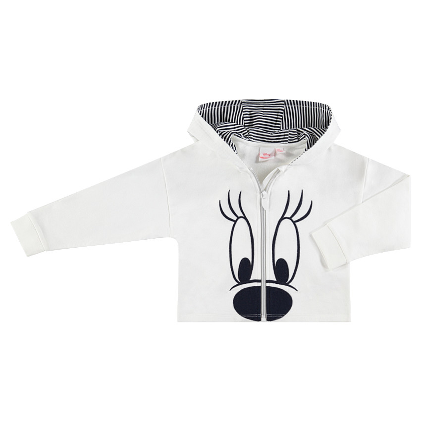 Gilet à capuche en molleton avec print Minnie Disney 