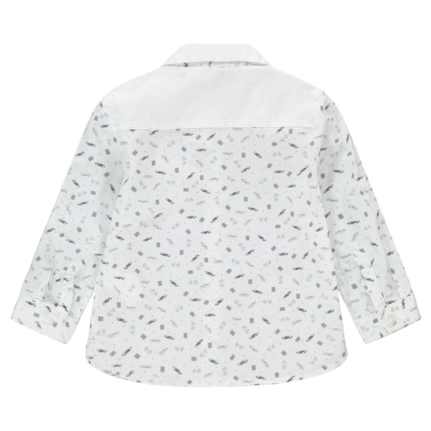 Chemise manches longues avec voitures imprimées all-over 