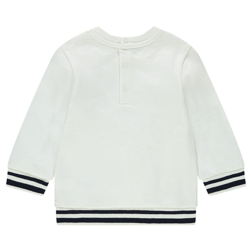 Sweat en molleton avec mains et messages printés  