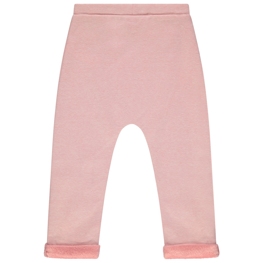 Pantalon de jogging contrecollé sherpa à poche kangourou 