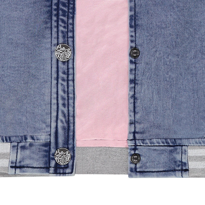 Junior - Teddy en molleton effet jeans blanchi 