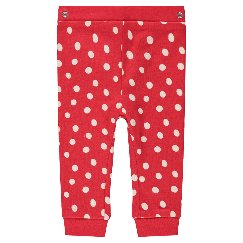 Pyjama en jersey avec print Minnie Disney et bas imprimé pois 