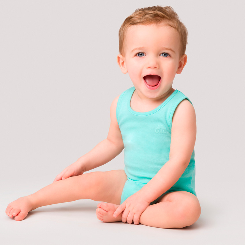 Lot de 3 bodies sans manches avec logo moustache printé 