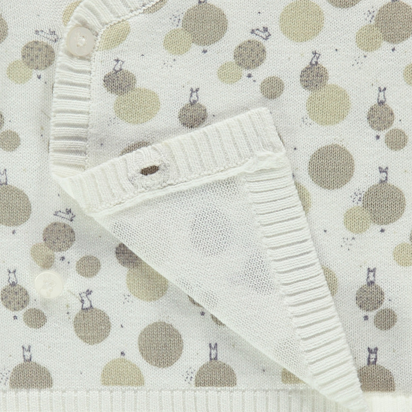 Ensemble salopette et gilet en tricot à motif jacquard 