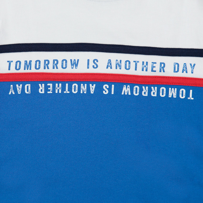 Junior - Tee-shirt manches longues en jersey avec inscriptions printées 