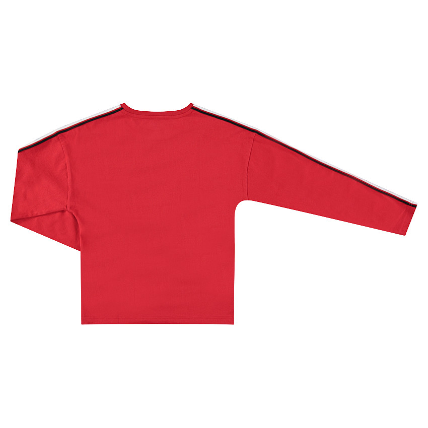 Junior - Tee-shirt manches longues en jersey avec message printé et sequins magiques 