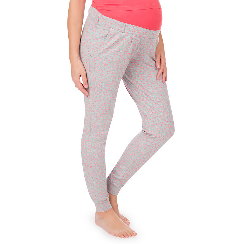 Pantalon homewear de grossesse imprimé all-over 