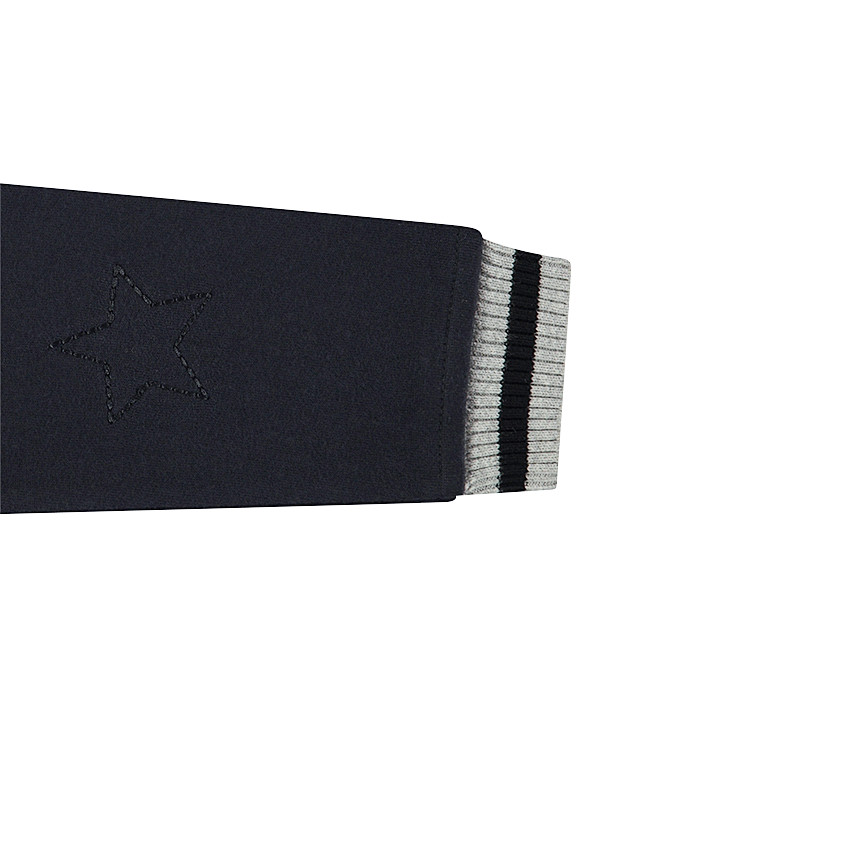 Gilet en tricot fantaisie avec badges patchés et manches en molleton  