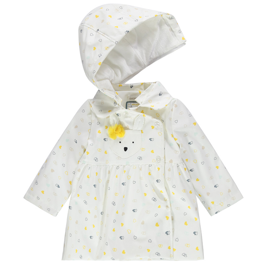 Coupe-vent imprimé all-over doublé sherpa 