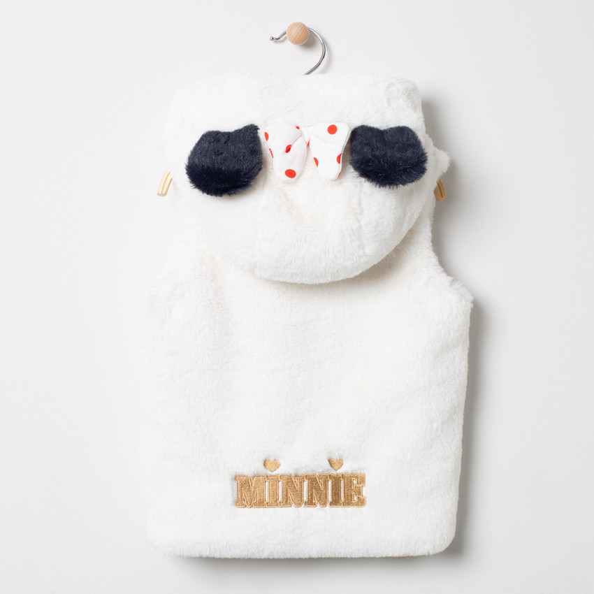 Gilet sans manches en sherpa à oreilles Minnie Disney 