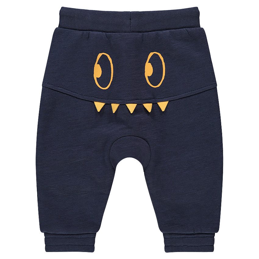 Pantalon de jogging en molleton slub avec découpes forme monstres 