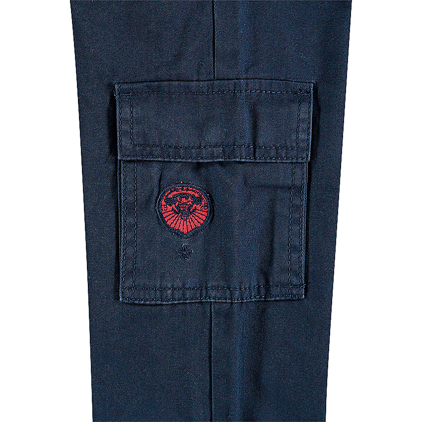 Pantalon en twill doublé micropolaire avec poches 